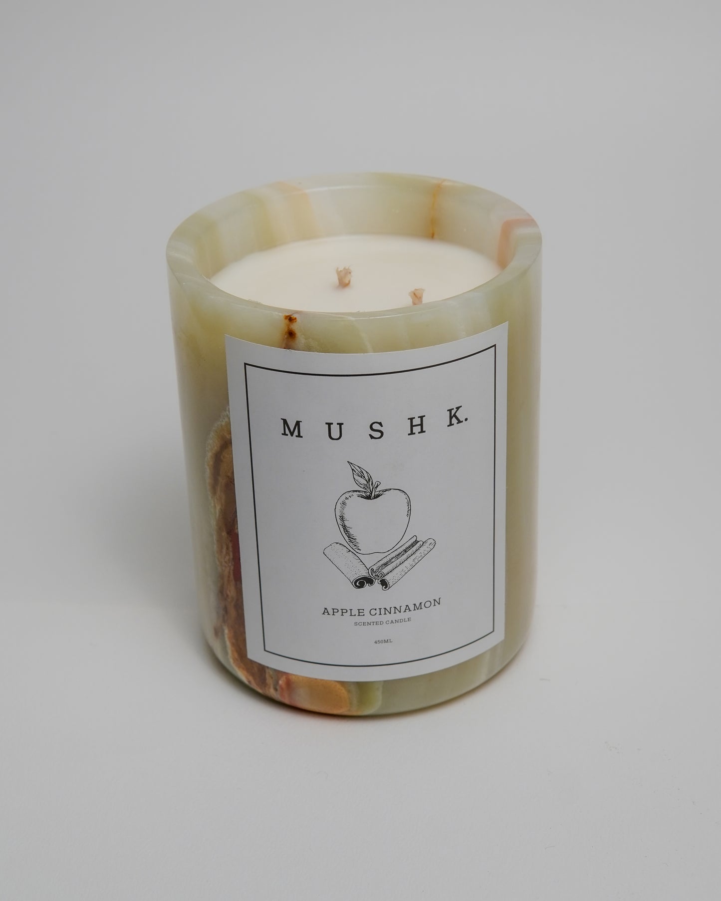 Scented Soy Wax Double Wick Apple Cinnamon Candle